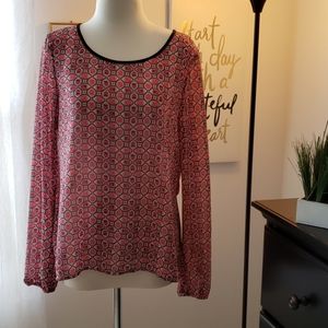 Pink Top- sheer adorable!